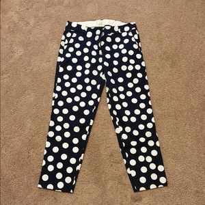 J.Crew Polka Dot Skimmer Pants